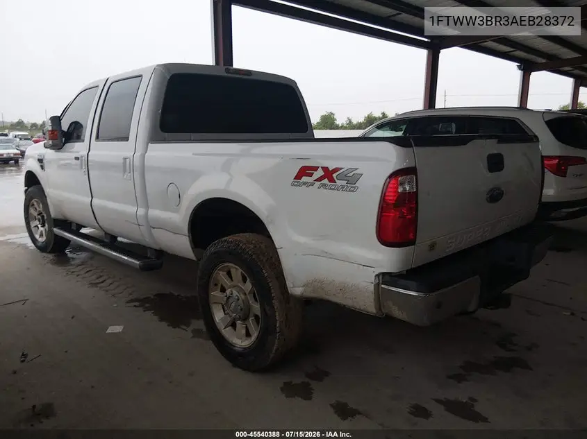 2010 Ford Super Duty F-350 Srw Lariat VIN: 1FTWW3BR3AEB28372 Lot: 45540388