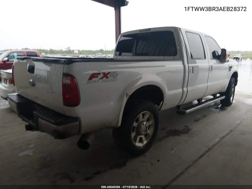 2010 Ford Super Duty F-350 Srw Lariat VIN: 1FTWW3BR3AEB28372 Lot: 45540388