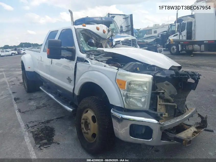 2011 Ford F-350 Lariat VIN: 1FT8W3DT3BEC67954 Lot: 42359228