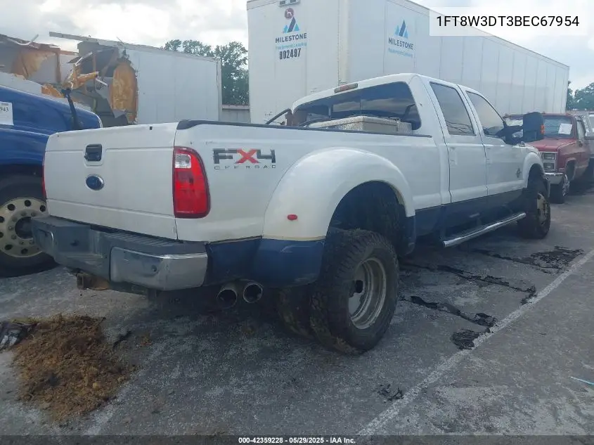 2011 Ford F-350 Lariat VIN: 1FT8W3DT3BEC67954 Lot: 42359228