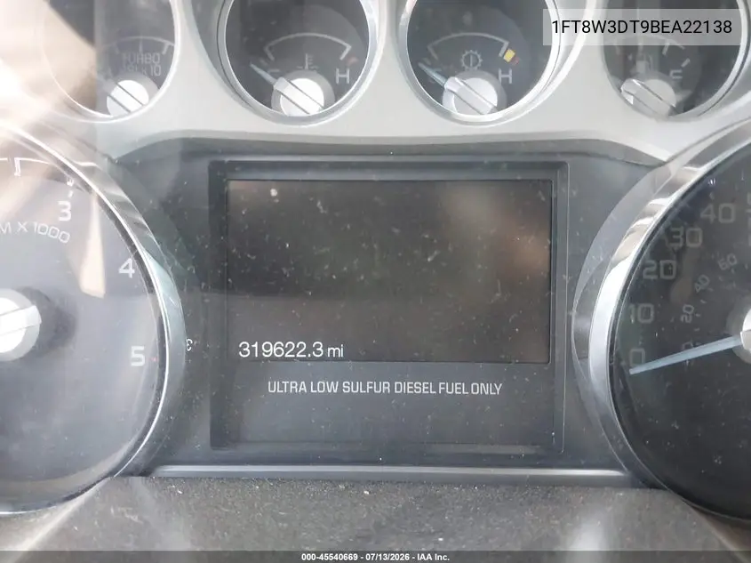 2011 Ford Super Duty F-350 Drw King Ranch/Lariat/Xl/Xlt VIN: 1FT8W3DT9BEA22138 Lot: 45540669