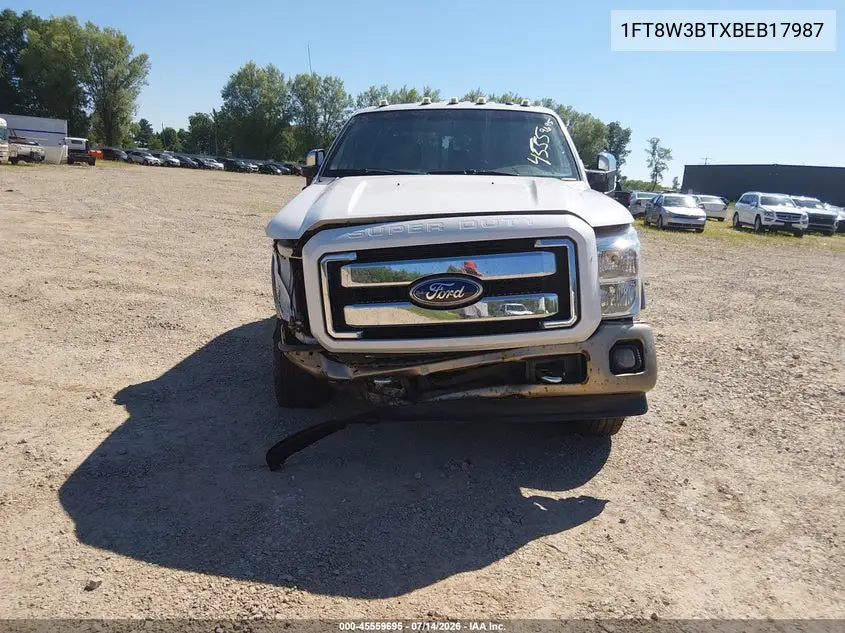 2011 Ford Super Duty F-350 Srw King Ranch/Lariat/Xl/Xlt VIN: 1FT8W3BTXBEB17987 Lot: 45559695