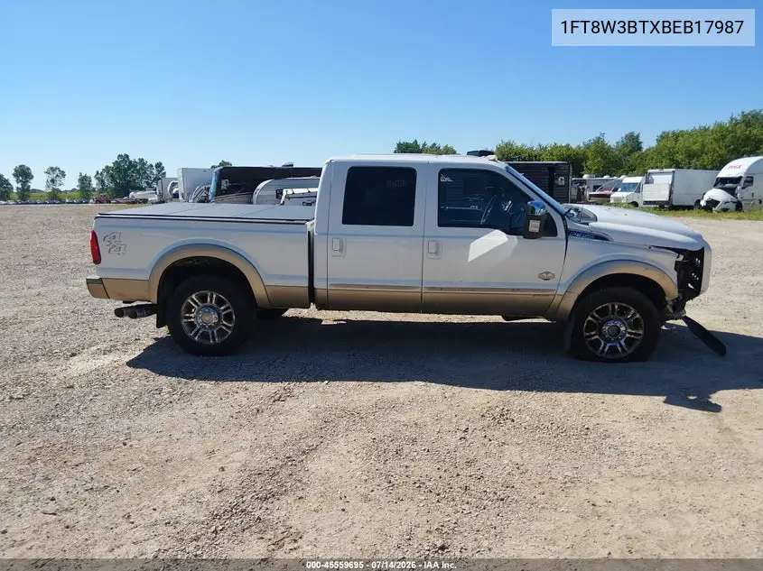 2011 Ford Super Duty F-350 Srw King Ranch/Lariat/Xl/Xlt VIN: 1FT8W3BTXBEB17987 Lot: 45559695