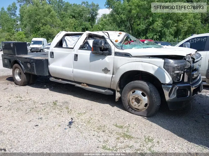 2015 Ford F-350 Xlt VIN: 1FT8W3DT1FEC78893 Lot: 45241359