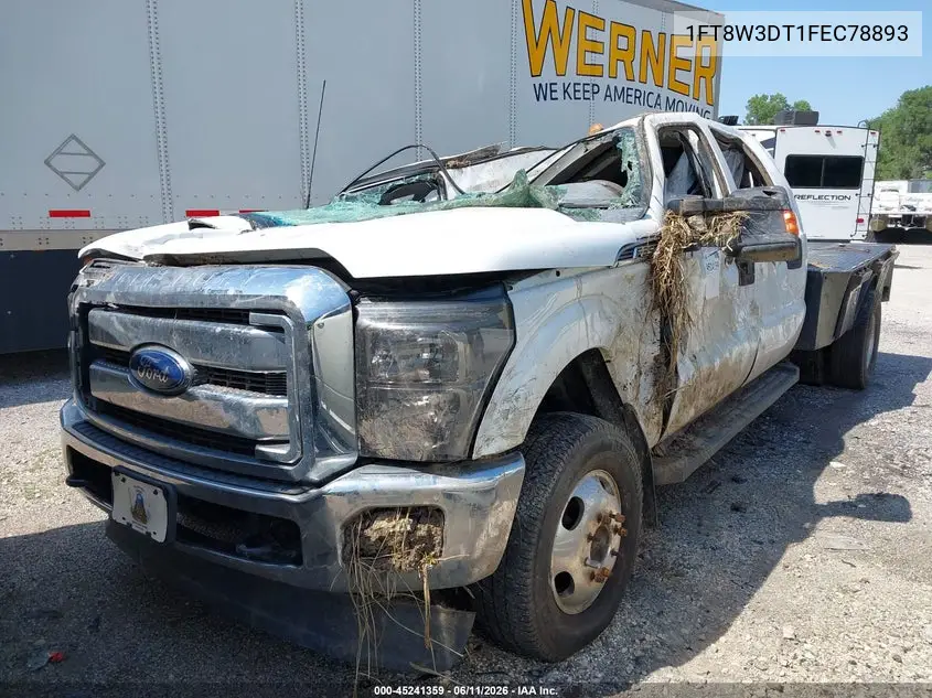 2015 Ford F-350 Xlt VIN: 1FT8W3DT1FEC78893 Lot: 45241359