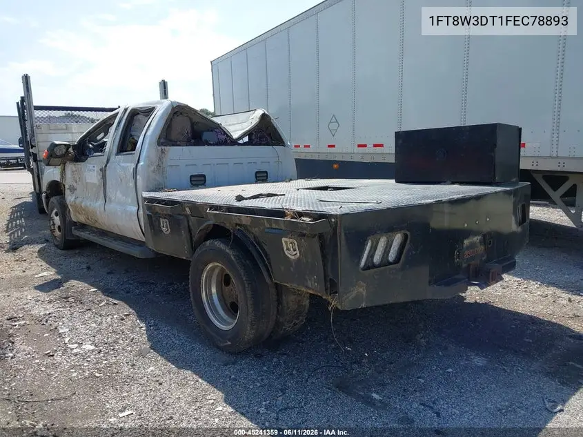 2015 Ford F-350 Xlt VIN: 1FT8W3DT1FEC78893 Lot: 45241359