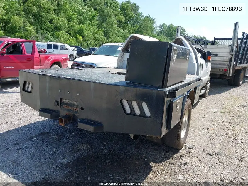 2015 Ford F-350 Xlt VIN: 1FT8W3DT1FEC78893 Lot: 45241359