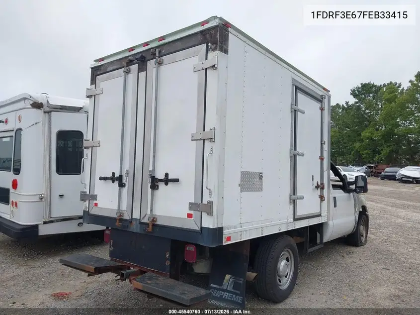 2015 Ford F-350 Chassis Xl/Xlt VIN: 1FDRF3E67FEB33415 Lot: 45540760