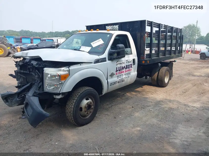 2015 Ford F-350 Chassis Xl VIN: 1FDRF3HT4FEC27348 Lot: 45587686