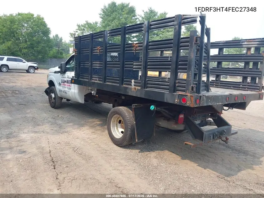 2015 Ford F-350 Chassis Xl VIN: 1FDRF3HT4FEC27348 Lot: 45587686