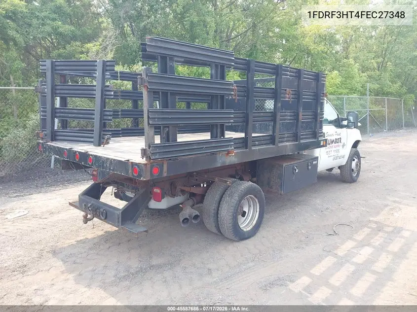 2015 Ford F-350 Chassis Xl VIN: 1FDRF3HT4FEC27348 Lot: 45587686