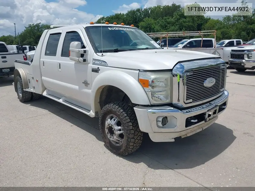 2015 Ford F-350 Lariat VIN: 1FT8W3DTXFEA44932 Lot: 45591194