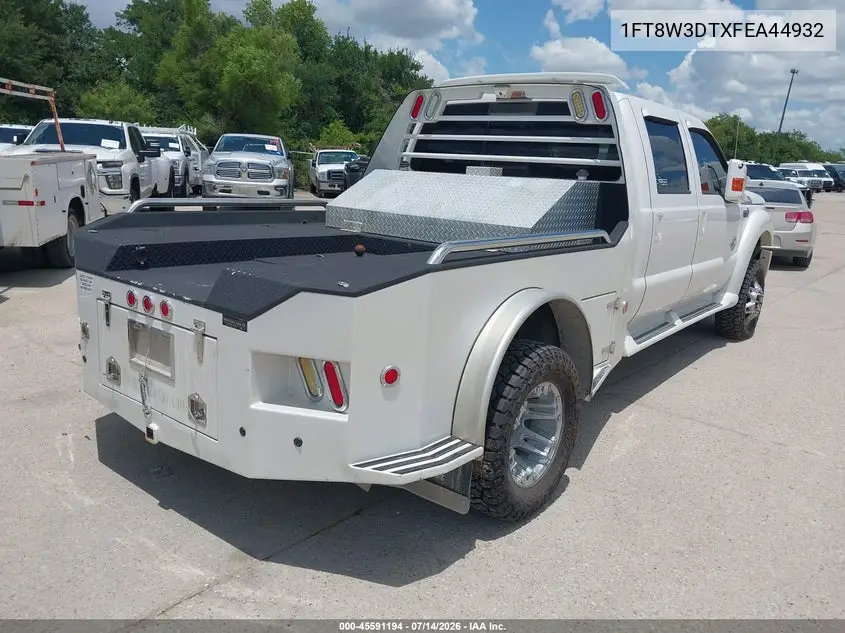 2015 Ford F-350 Lariat VIN: 1FT8W3DTXFEA44932 Lot: 45591194