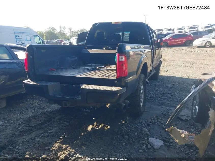 2016 Ford F-350 Lariat/Xl/Xlt VIN: 1FT8W3BT7GEB72484 Lot: 45521533