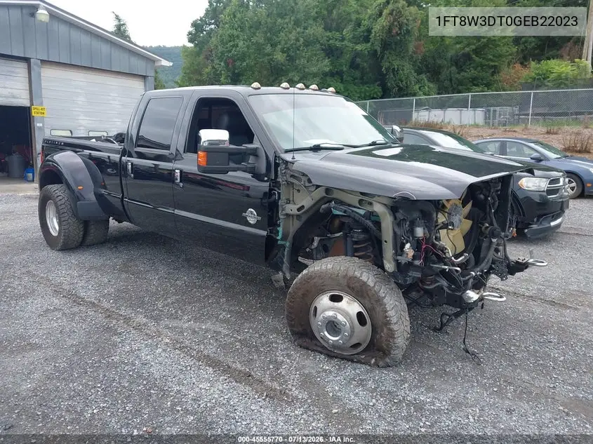 2016 Ford F-350 Lariat VIN: 1FT8W3DT0GEB22023 Lot: 45555770