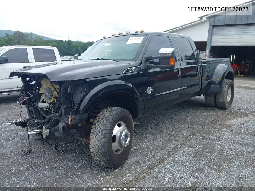 2016 Ford F-350 Lariat VIN: 1FT8W3DT0GEB22023 Lot: 45555770