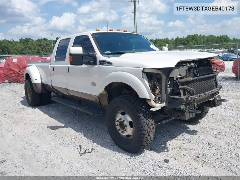2016 Ford F-350 Lariat/Xl/Xlt VIN: 1FT8W3DTXGEB40173 Lot: 45607326