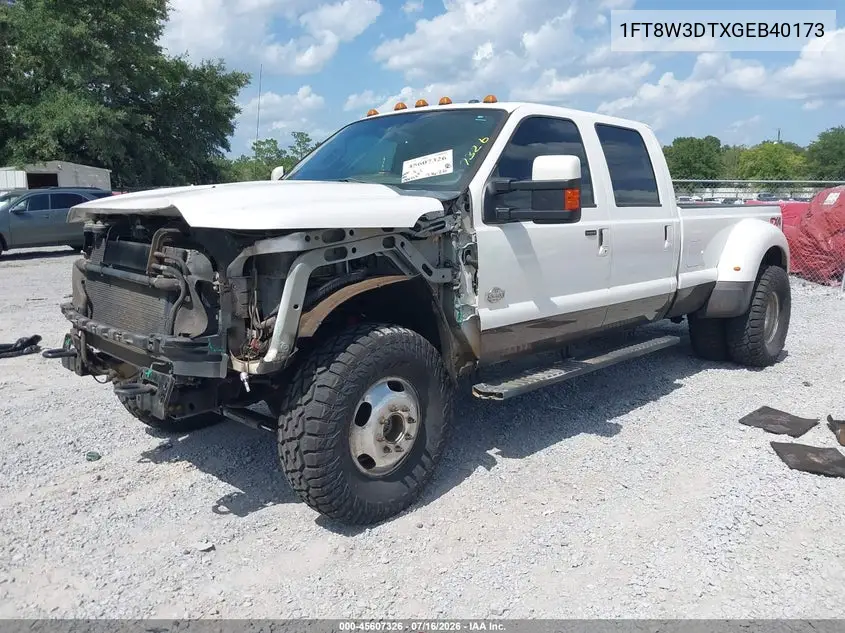 2016 Ford F-350 Lariat/Xl/Xlt VIN: 1FT8W3DTXGEB40173 Lot: 45607326