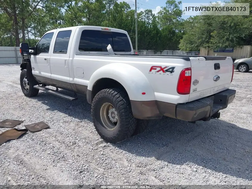 2016 Ford F-350 Lariat/Xl/Xlt VIN: 1FT8W3DTXGEB40173 Lot: 45607326