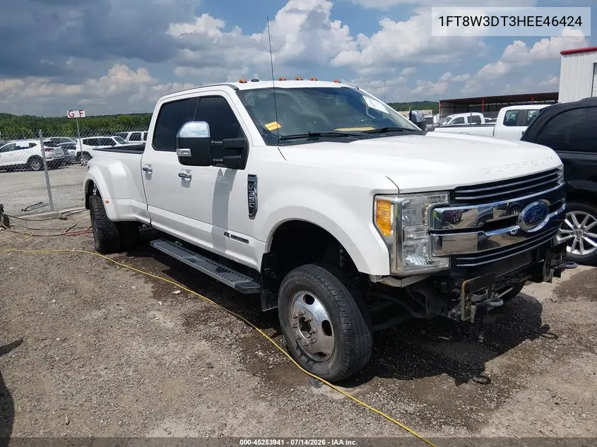 2017 Ford F-350 Lariat VIN: 1FT8W3DT3HEE46424 Lot: 45253941