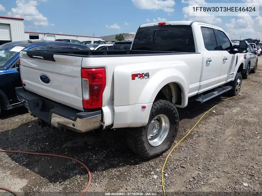 2017 Ford F-350 Lariat VIN: 1FT8W3DT3HEE46424 Lot: 45253941
