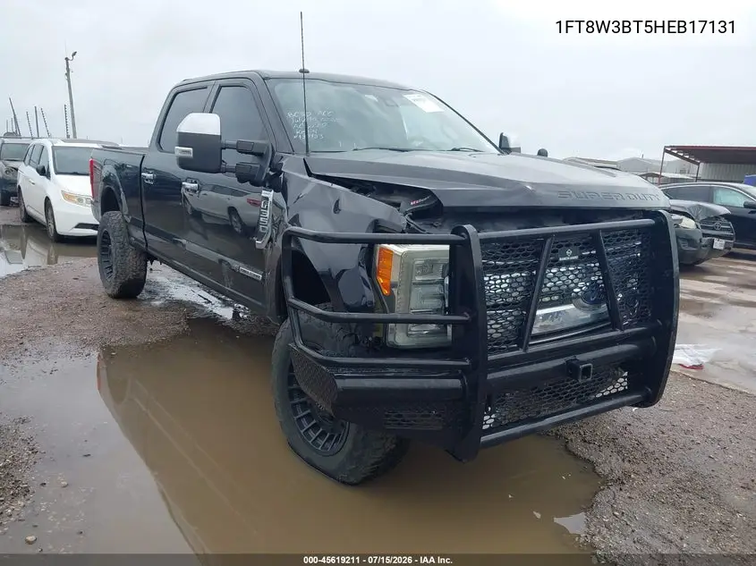 2017 Ford F-350 Lariat VIN: 1FT8W3BT5HEB17131 Lot: 45619211