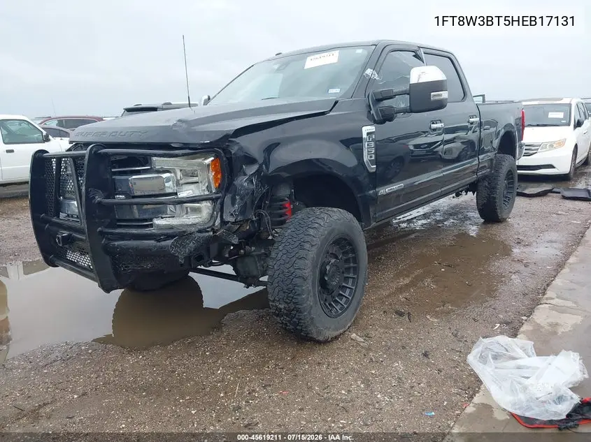 2017 Ford F-350 Lariat VIN: 1FT8W3BT5HEB17131 Lot: 45619211