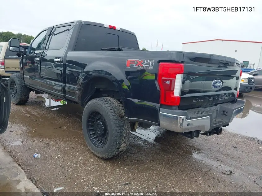 2017 Ford F-350 Lariat VIN: 1FT8W3BT5HEB17131 Lot: 45619211