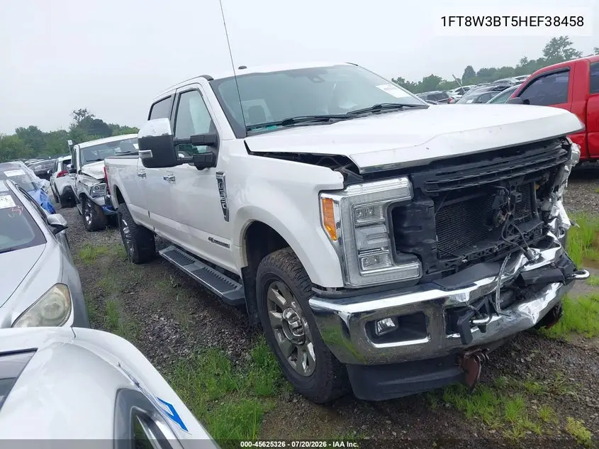 2017 Ford F-350 Lariat VIN: 1FT8W3BT5HEF38458 Lot: 45625326