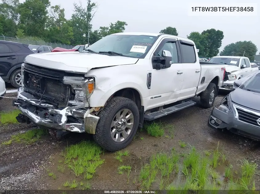 2017 Ford F-350 Lariat VIN: 1FT8W3BT5HEF38458 Lot: 45625326