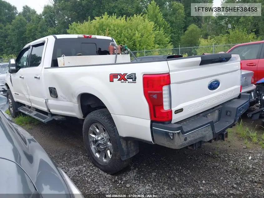 2017 Ford F-350 Lariat VIN: 1FT8W3BT5HEF38458 Lot: 45625326