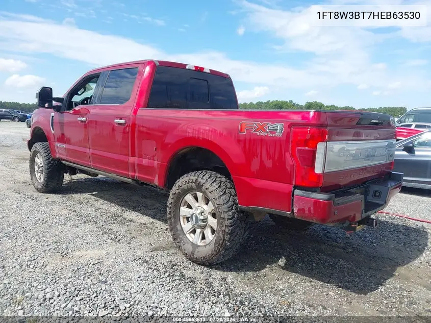 2017 Ford F-350 Platinum VIN: 1FT8W3BT7HEB63530 Lot: 45658613