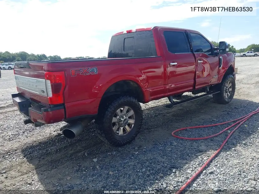 2017 Ford F-350 Platinum VIN: 1FT8W3BT7HEB63530 Lot: 45658613