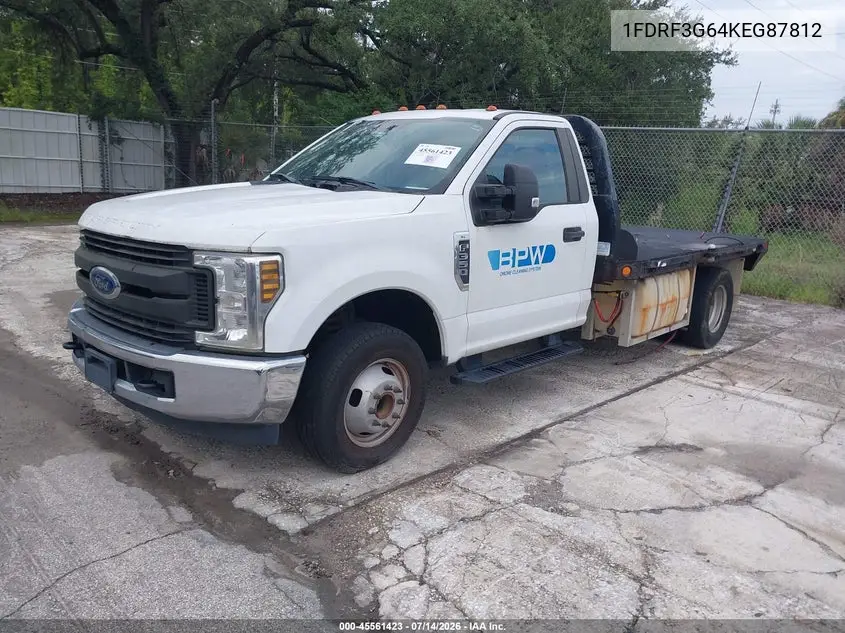 2019 Ford F-350 Chassis Xl VIN: 1FDRF3G64KEG87812 Lot: 45561423