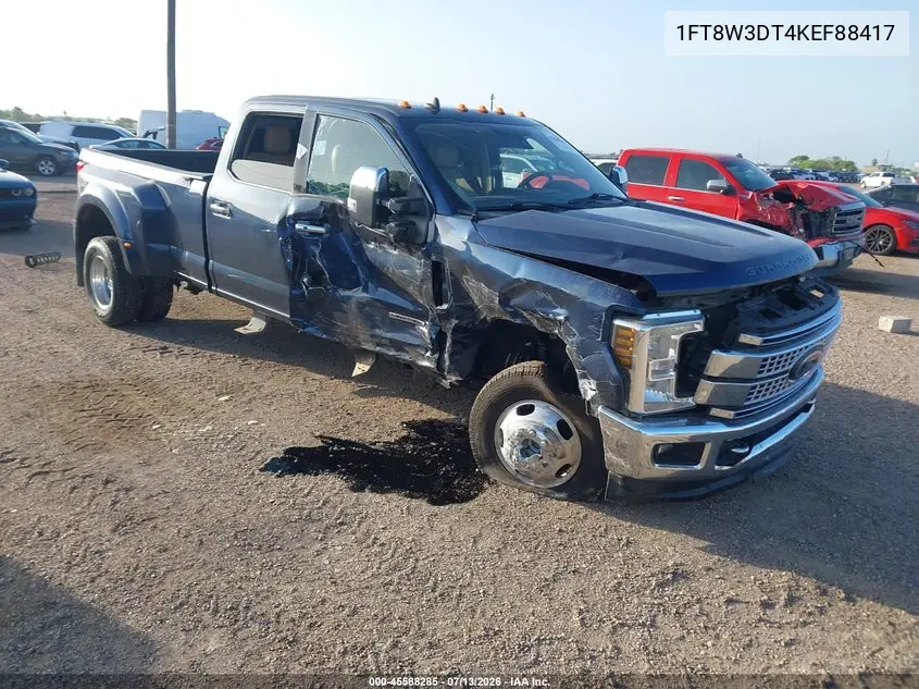 2019 Ford F-350 Lariat VIN: 1FT8W3DT4KEF88417 Lot: 45588285