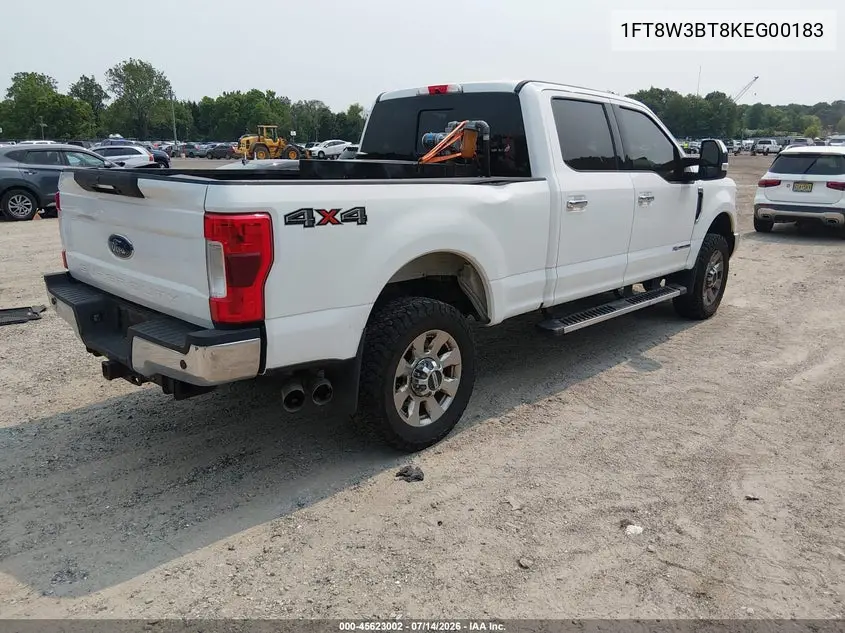2019 Ford F-350 Lariat VIN: 1FT8W3BT8KEG00183 Lot: 45623002