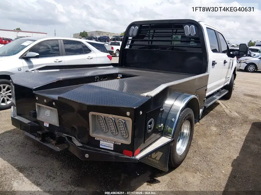 2019 Ford F-350 Xl VIN: 1FT8W3DT4KEG40631 Lot: 45636251