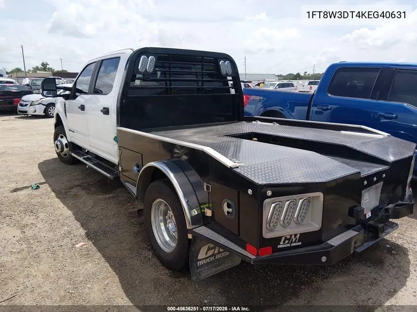 2019 Ford F-350 Xl VIN: 1FT8W3DT4KEG40631 Lot: 45636251