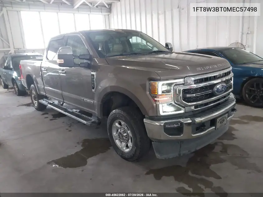 2021 Ford F-350 Lariat VIN: 1FT8W3BT0MEC57498 Lot: 45622862