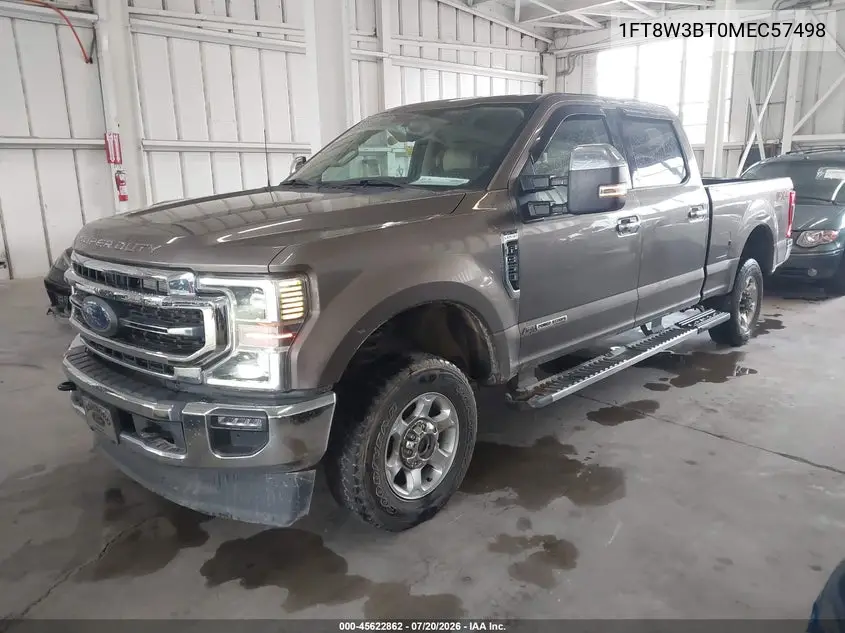 2021 Ford F-350 Lariat VIN: 1FT8W3BT0MEC57498 Lot: 45622862