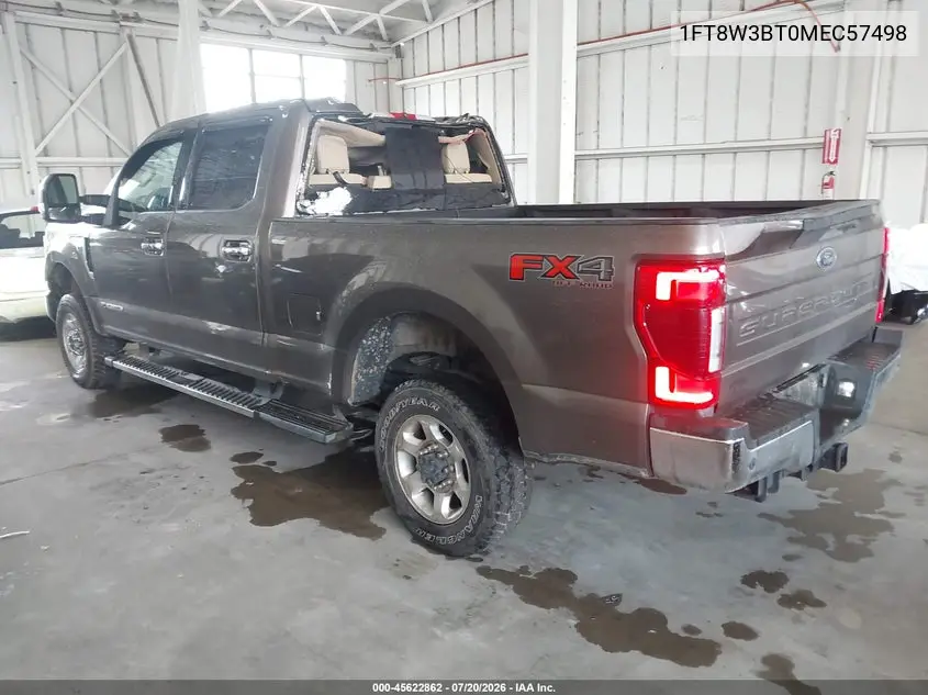 2021 Ford F-350 Lariat VIN: 1FT8W3BT0MEC57498 Lot: 45622862