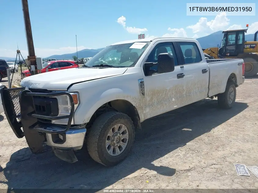 2021 Ford F-350 Xl VIN: 1FT8W3B69MED31950 Lot: 45624484