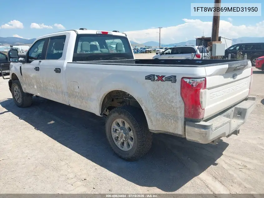 2021 Ford F-350 Xl VIN: 1FT8W3B69MED31950 Lot: 45624484