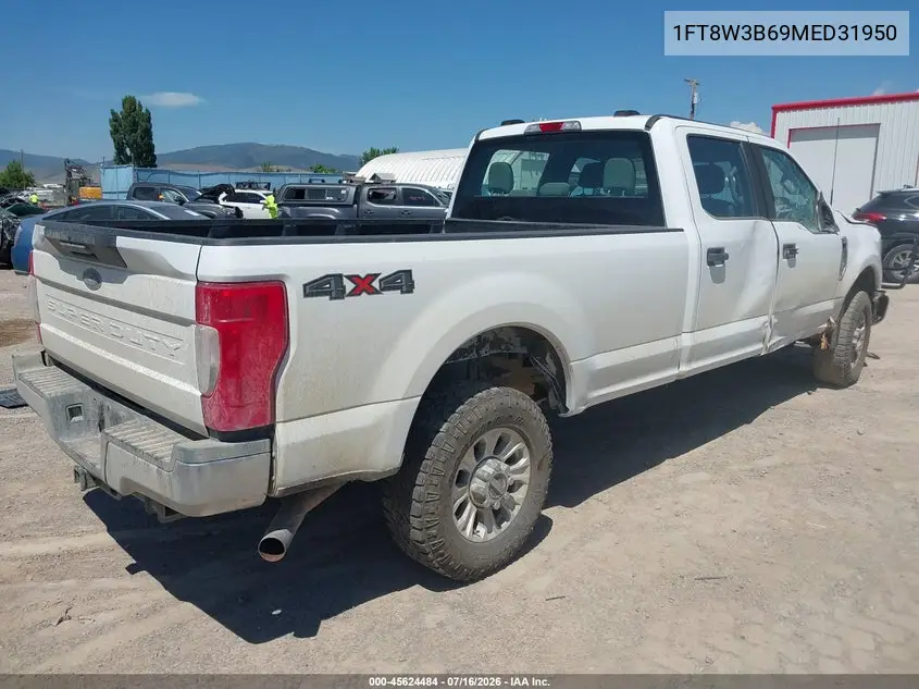 2021 Ford F-350 Xl VIN: 1FT8W3B69MED31950 Lot: 45624484