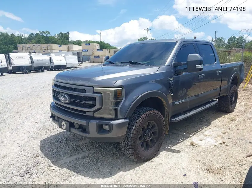 2022 Ford F-350 Lariat VIN: 1FT8W3BT4NEF74198 Lot: 45394683
