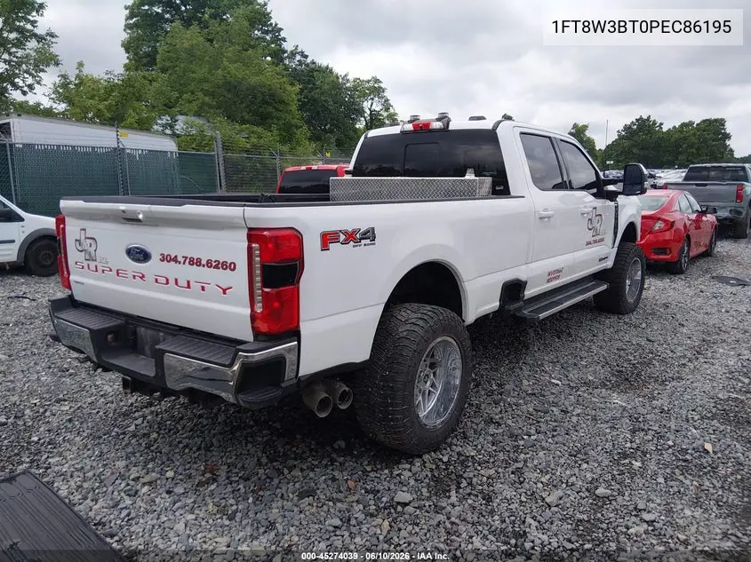 2023 Ford F-350 Lariat VIN: 1FT8W3BT0PEC86195 Lot: 45274039