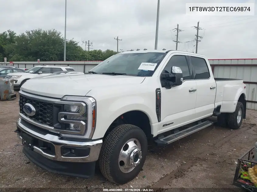 2026 Ford F-350 Lariat VIN: 1FT8W3DT2TEC69874 Lot: 45603960