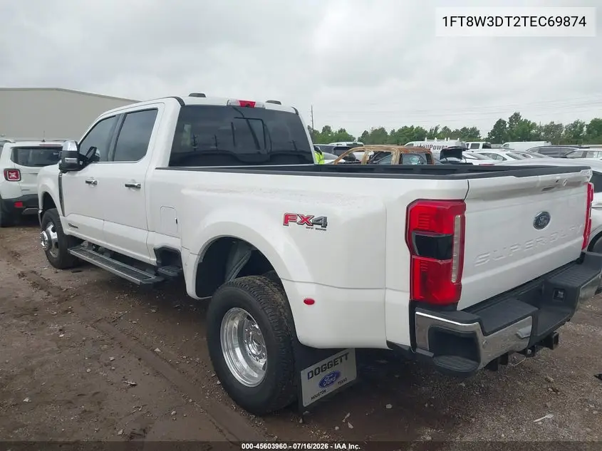 2026 Ford F-350 Lariat VIN: 1FT8W3DT2TEC69874 Lot: 45603960