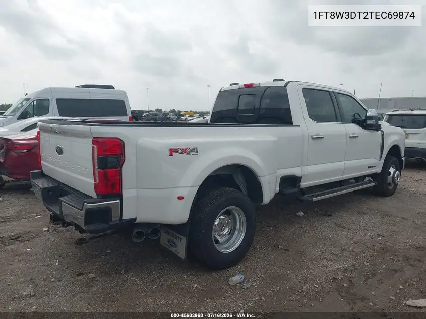 2026 Ford F-350 Lariat VIN: 1FT8W3DT2TEC69874 Lot: 45603960