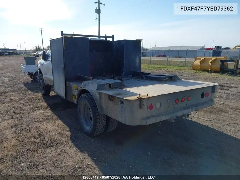 2000 Ford F-450 Chassis Lariat/Xl/Xlt VIN: 1FDXF47F7YED79362 Lot: 12608417